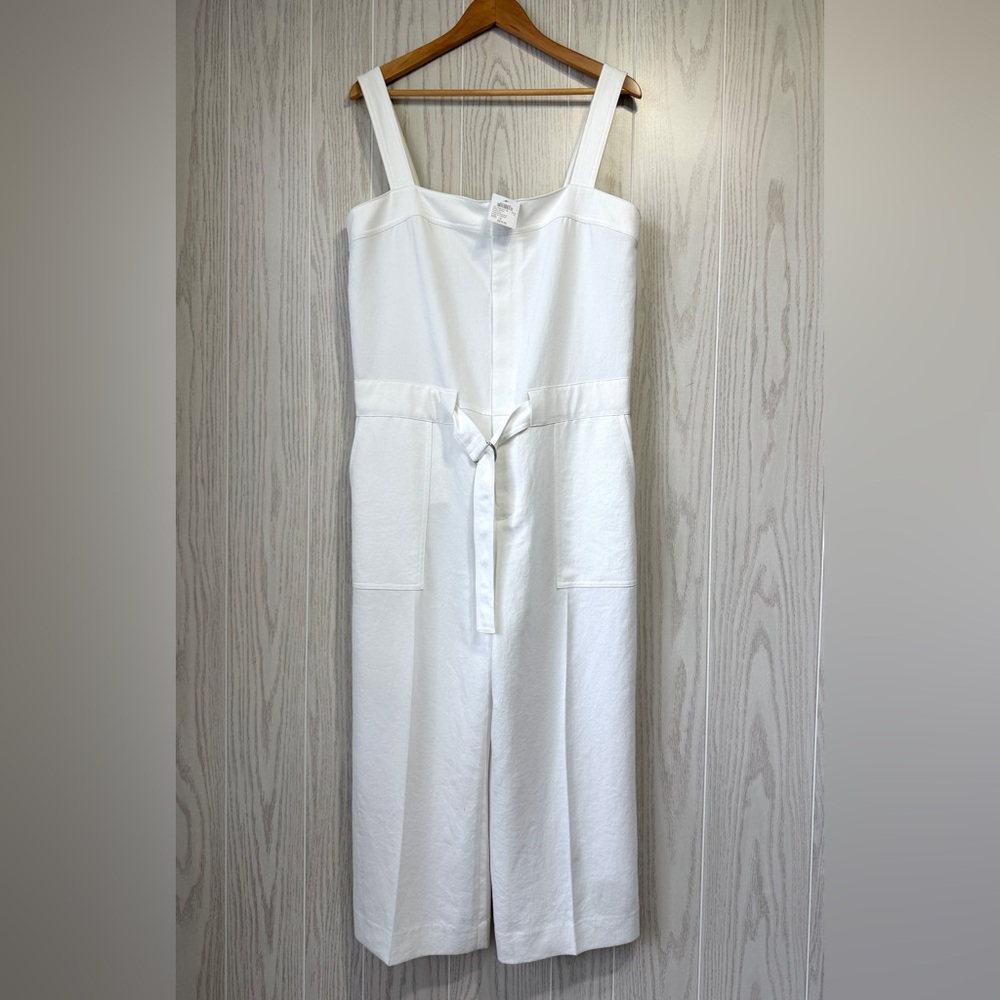 Club Monaco Sadie Size 12 White Wide-Leg Jumpsuit Nwt $279